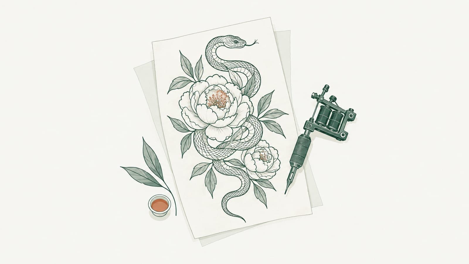 Tattoo line art: from AI sketch to a stencil with even line weight Tattoo line art: from AI sketch to a stencil with even line weight